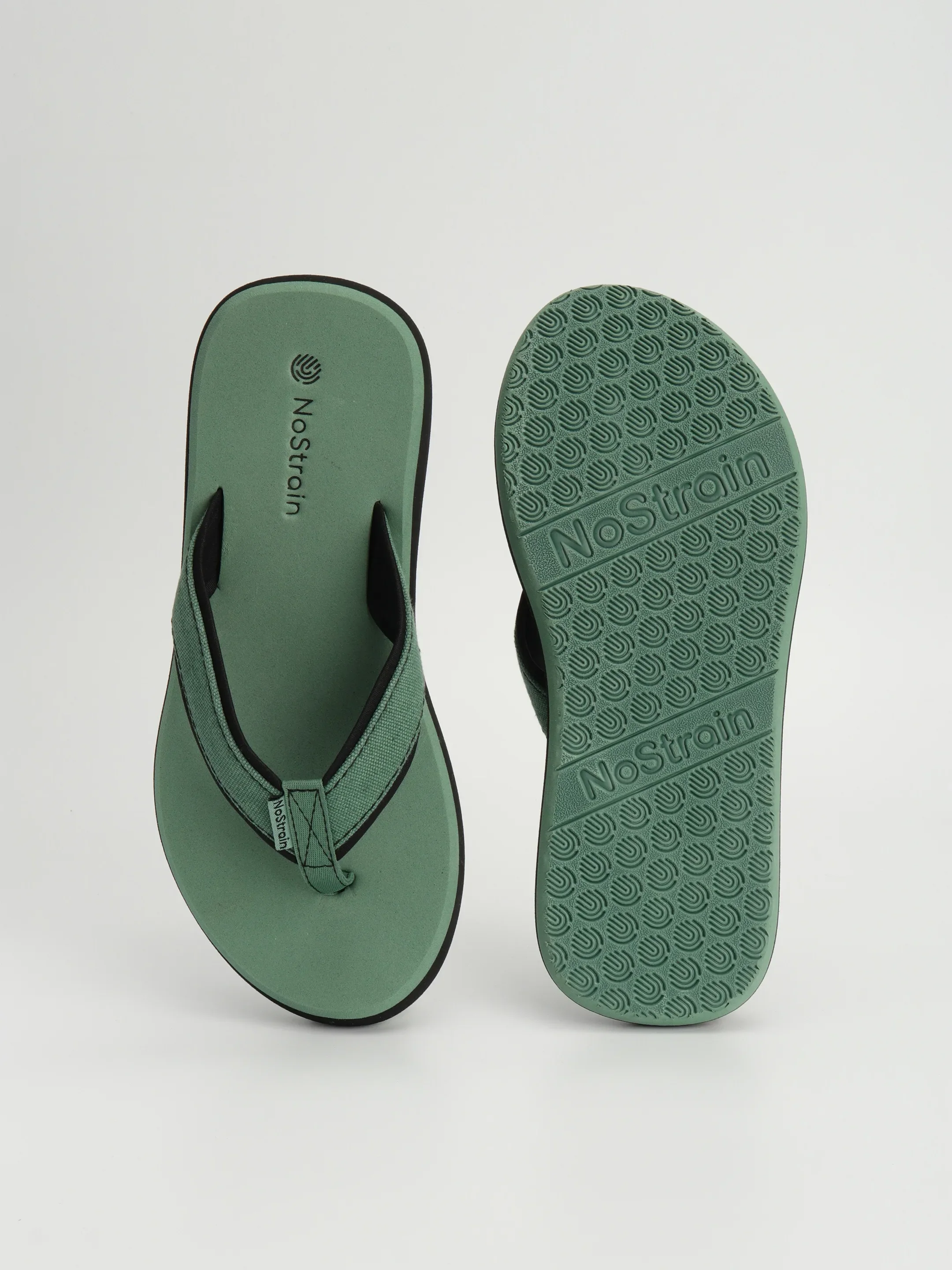 Canvas Angular Green Slippers for Women –  (AN10) - Image 5