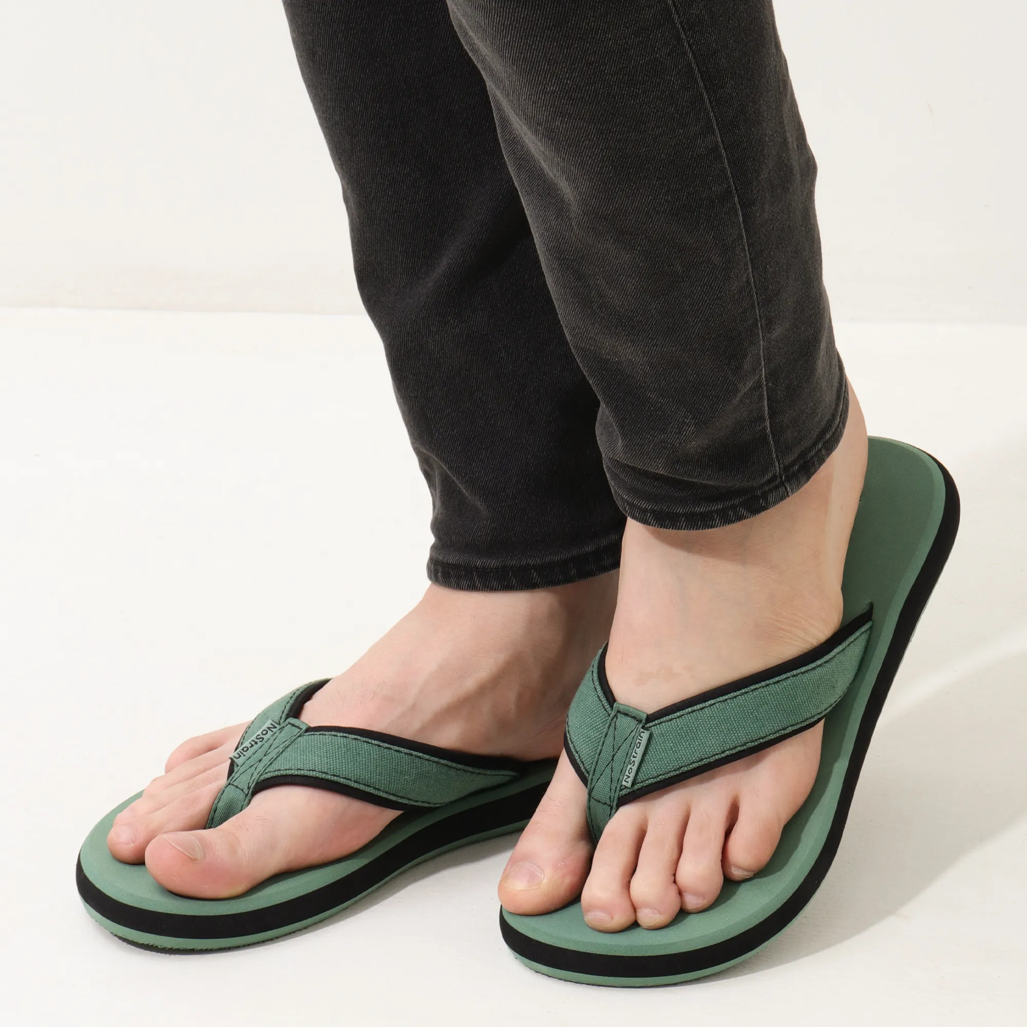 Canvas Angular Green Slippers – Stylish Comfort for Everyday Wear For Men (AN5) - Image 8