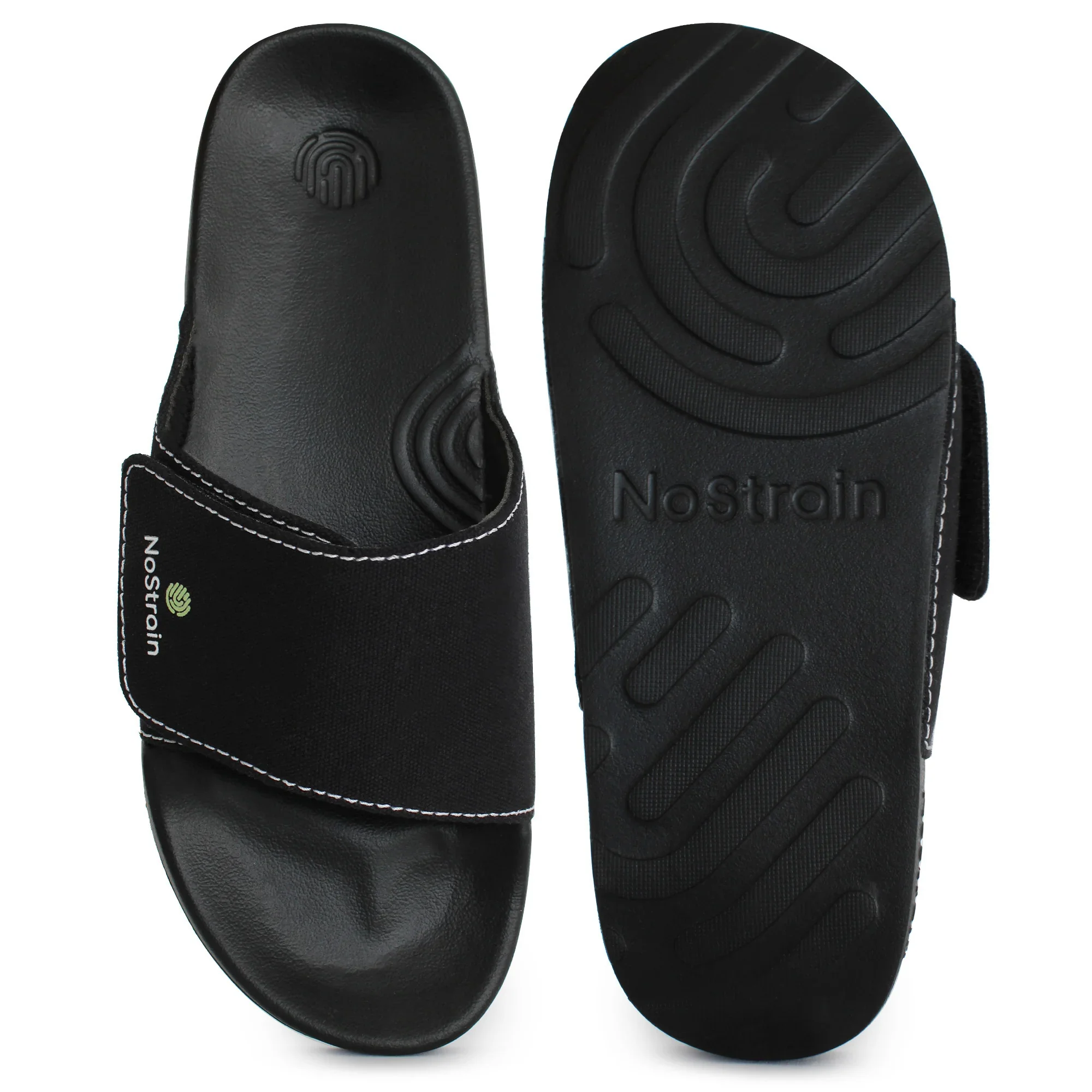 Canvas Sugar Black Sliders for Men (Geva 6) - Image 10