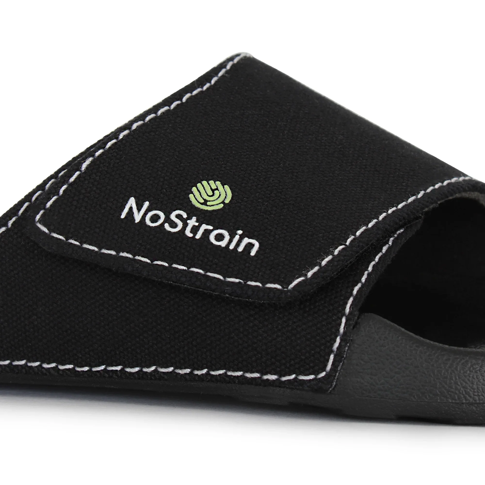 Canvas Sugar Black Sliders for Men (Geva 6) - Image 7