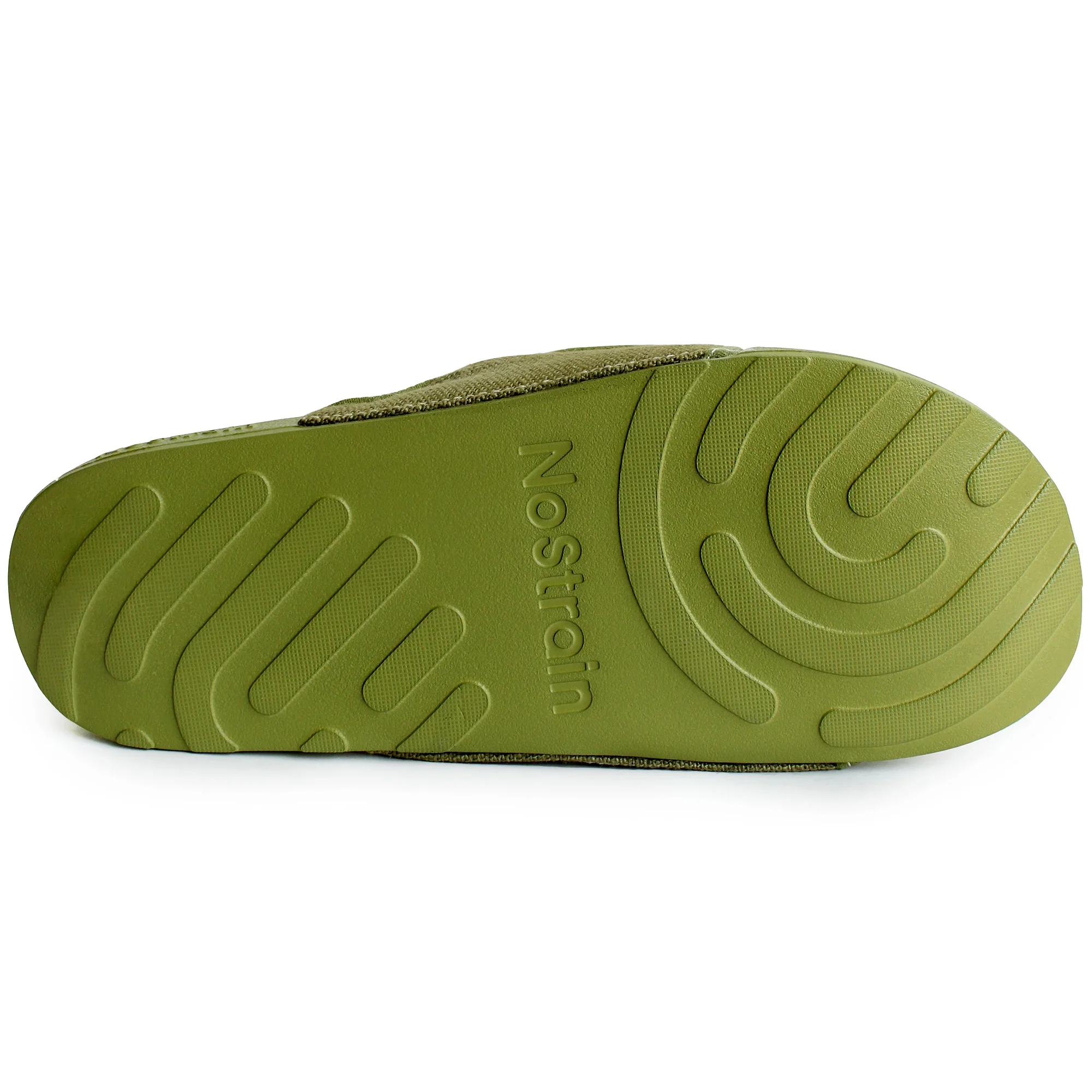 Linen Sugar Casual Sliders for Men - Olive Green (Geva 3) - Image 8