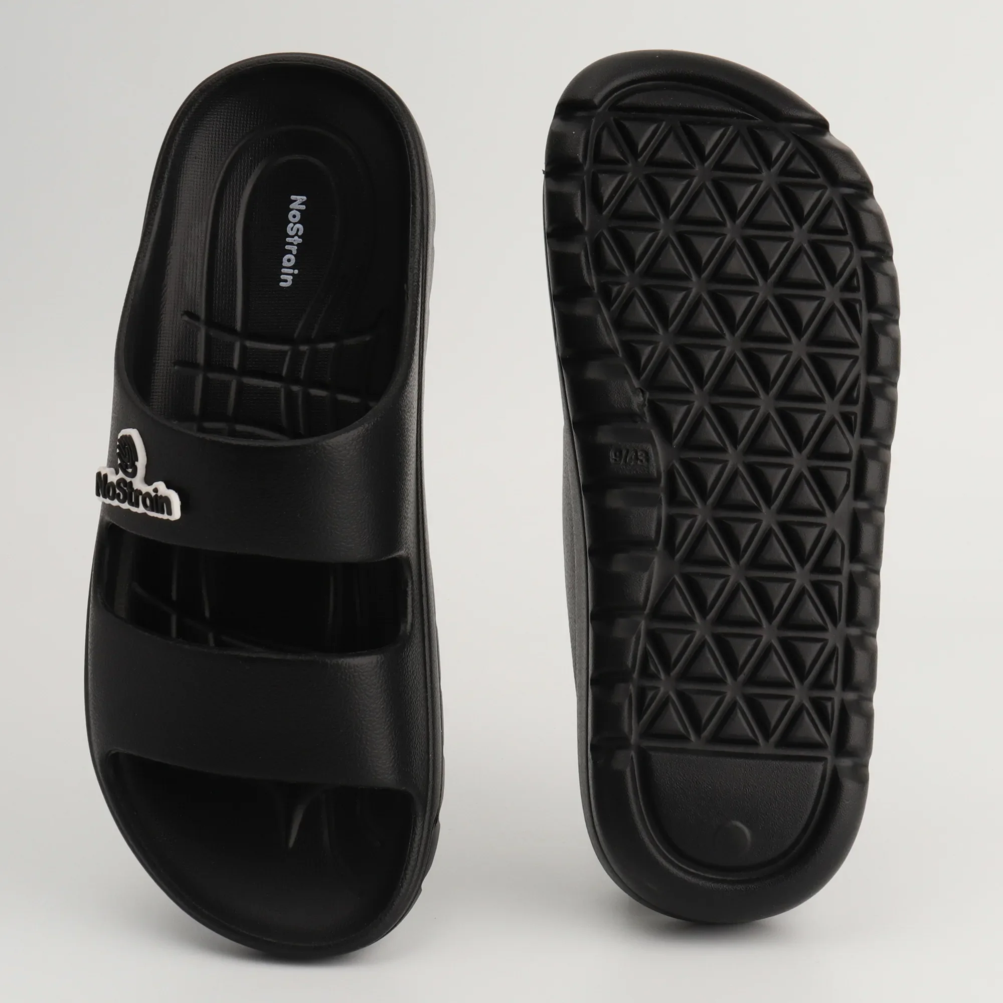 Men's Parallel Waterproof Sandals with High and Supportive Sole | Lightweight EVA Slip-On Footwear (Black) - MS-06 - Image 6