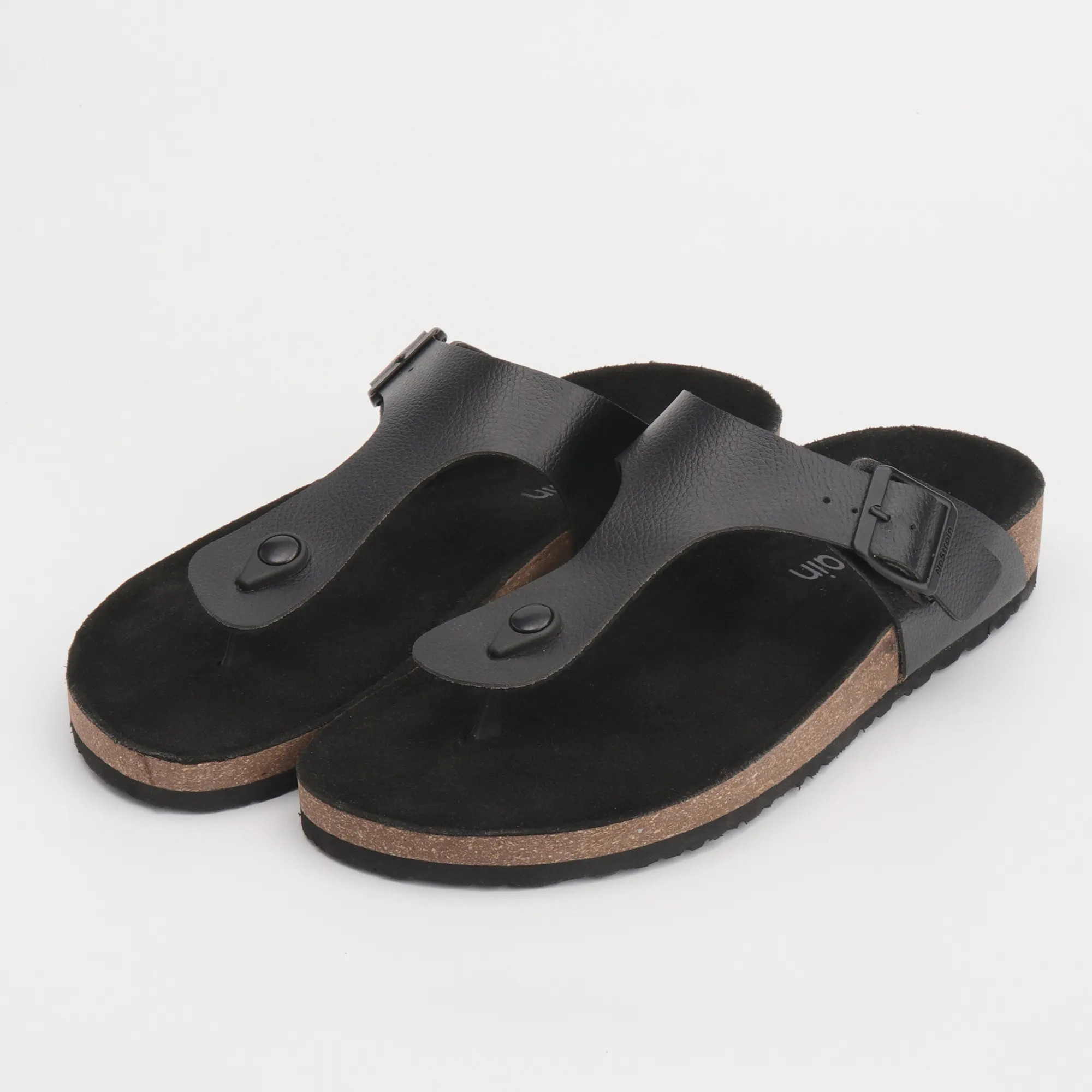 Bold Black Thong Cork Formal Sandals for Men 2.0 - Image 7