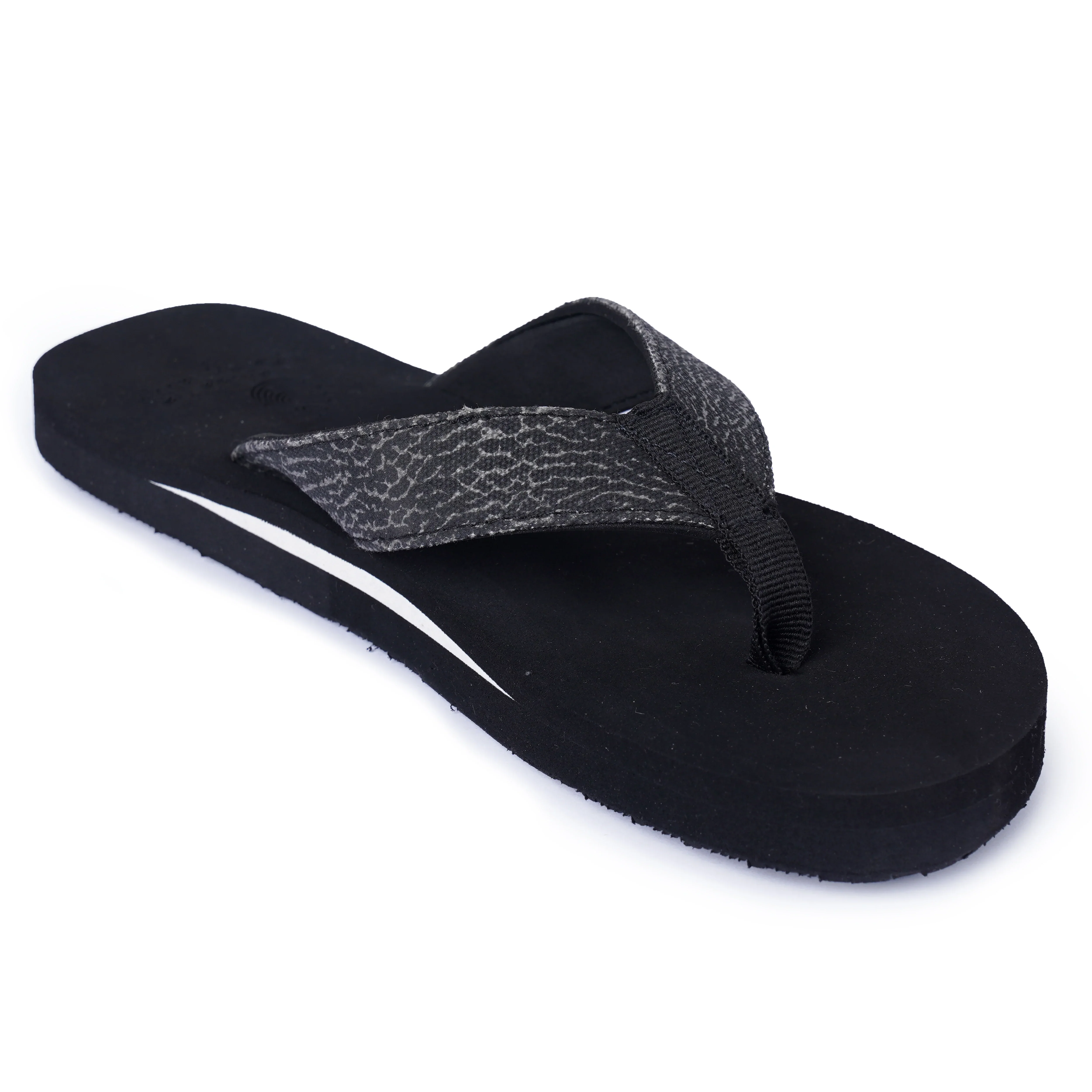 Black Canvas Arch Formal Slippers for Men with Wave Print – AS6 - Image 3