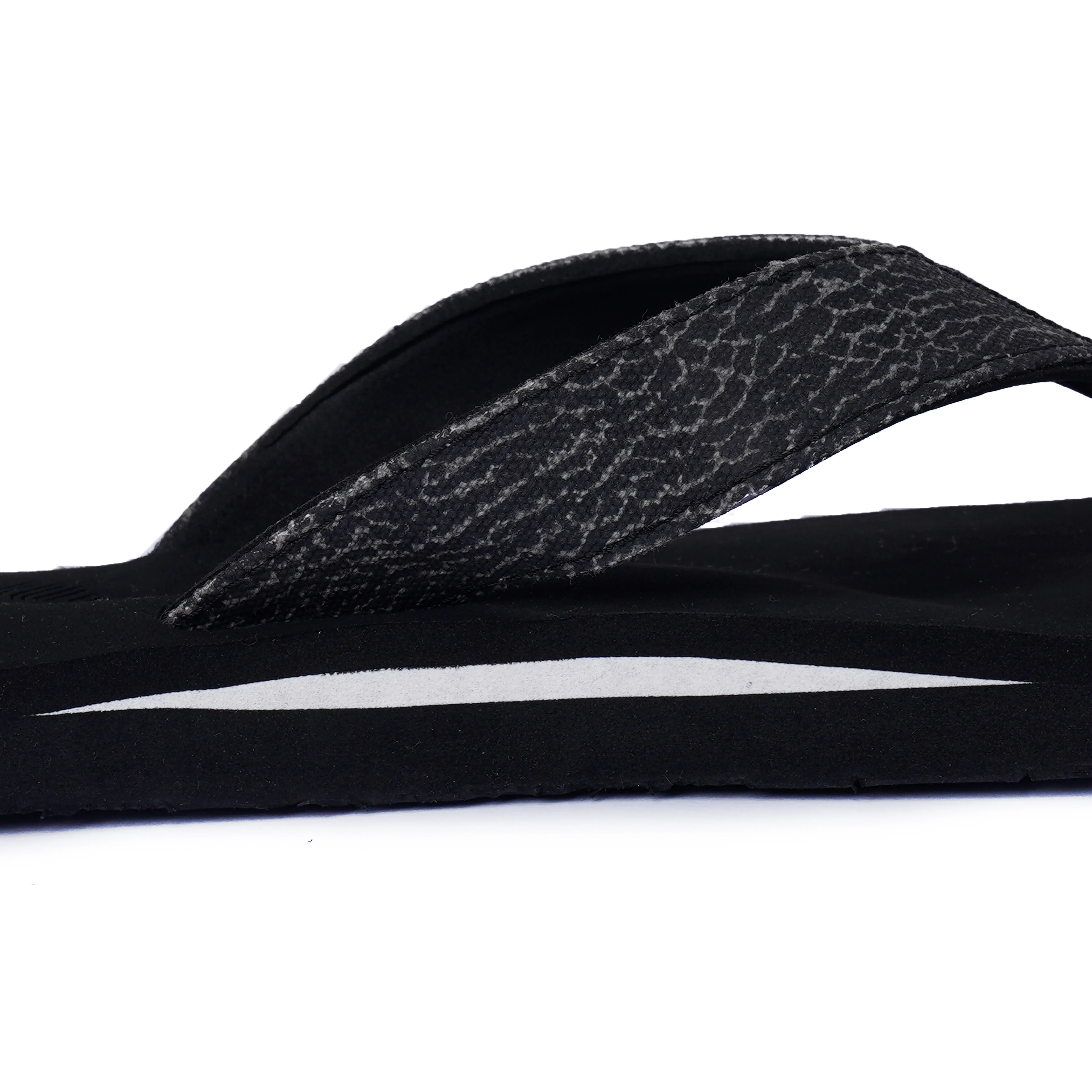 Black Canvas Arch Formal Slippers for Men with Wave Print – AS6 - Image 5