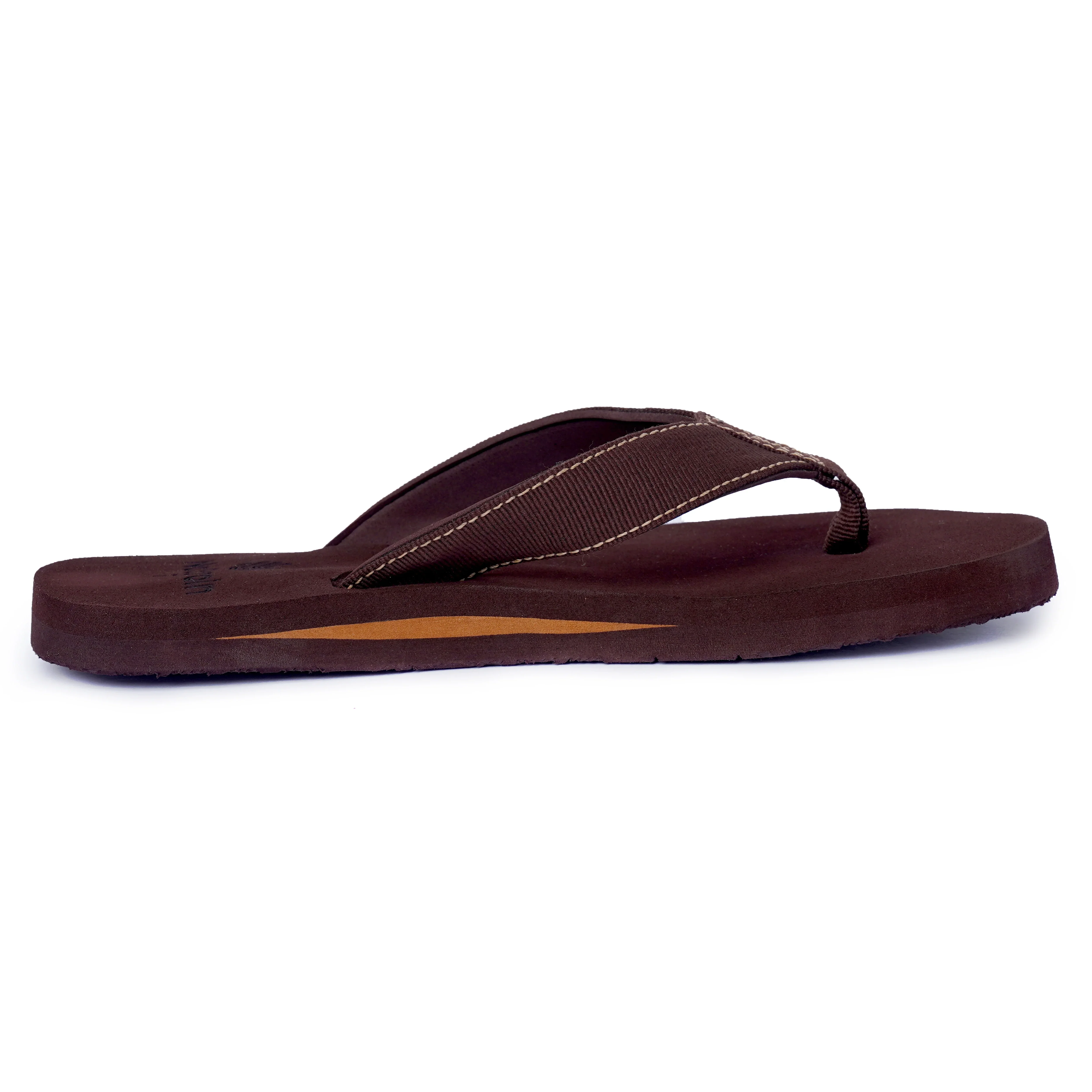 Men’s Dark Brown Stripe Arch Slippers – AS3 - Image 4