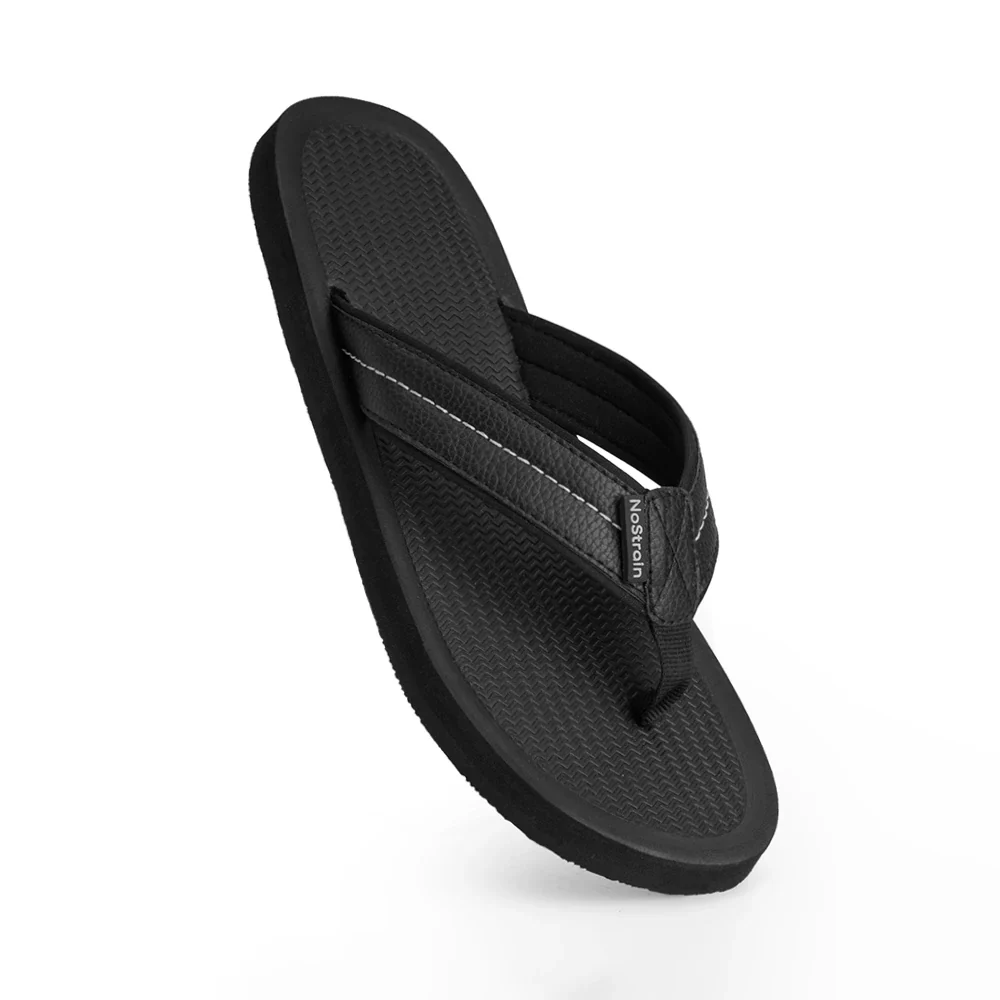 NoStrain Men’s Triple Density Platform Slippers with Soft Engraved Insole, Anti-Skid Sole, Strong Mid-Sole & Sturdy Outsole - PS09 - Image 5