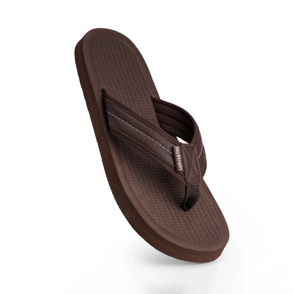 NoStrain Men’s Triple Density Platform Slippers with Soft Engraved Insole, Anti-Skid Sole, Strong Mid-Sole & Sturdy Outsole - PS12 - Image 3