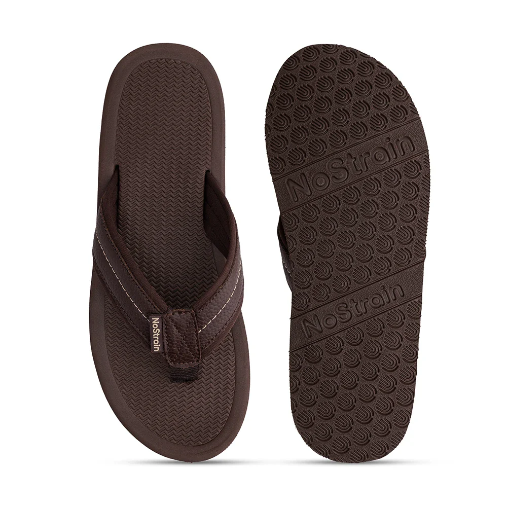 NoStrain Men’s Triple Density Platform Slippers with Soft Engraved Insole, Anti-Skid Sole, Strong Mid-Sole & Sturdy Outsole - PS12 - Image 5