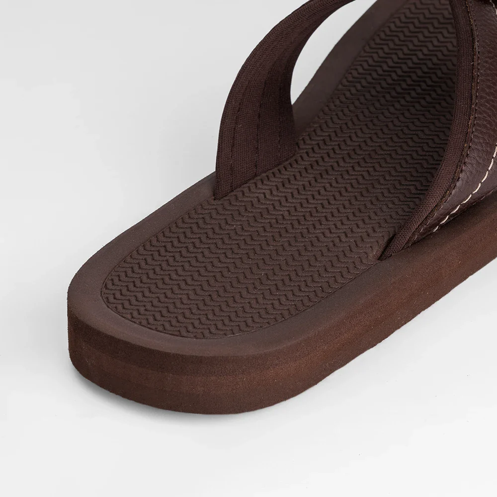 NoStrain Men’s Triple Density Platform Slippers with Soft Engraved Insole, Anti-Skid Sole, Strong Mid-Sole & Sturdy Outsole - PS12 - Image 6