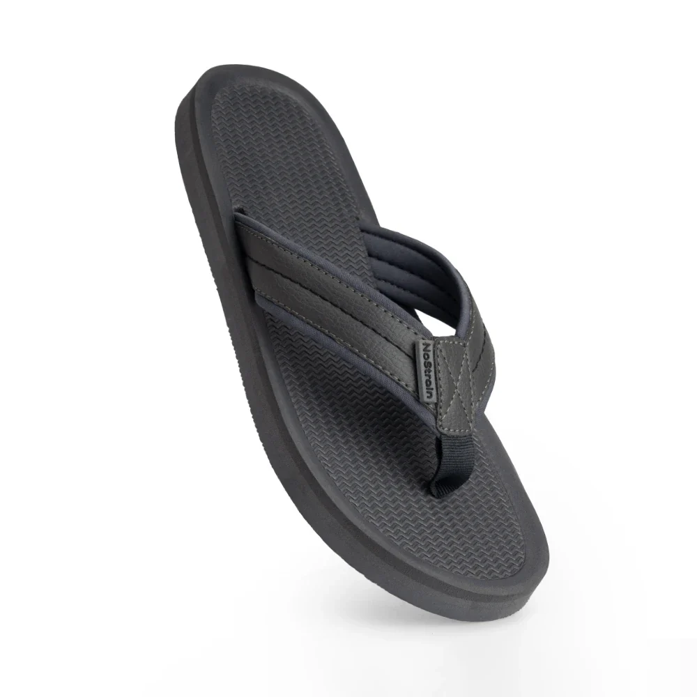 NoStrain Men’s Triple Density Platform Slippers with Soft Engraved Insole, Anti-Skid Sole, Strong Mid-Sole & Sturdy Outsole - PS10 - Image 3