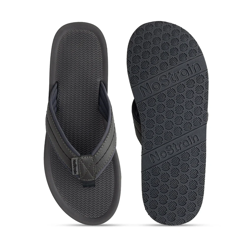 NoStrain Men’s Triple Density Platform Slippers with Soft Engraved Insole, Anti-Skid Sole, Strong Mid-Sole & Sturdy Outsole - PS10 - Image 4