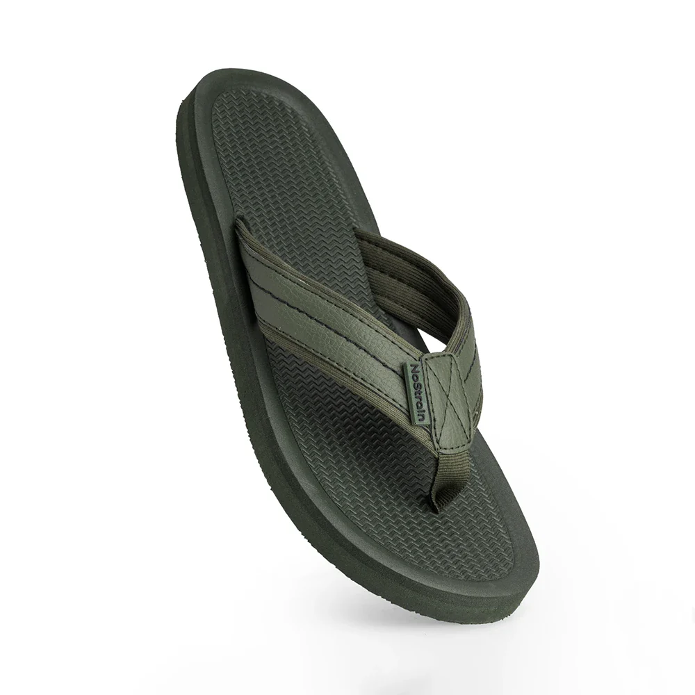 NoStrain Men’s Triple Density Platform Slippers with Soft Engraved Insole, Anti-Skid Sole, Strong Mid-Sole & Sturdy Outsole - PS11 - Image 4