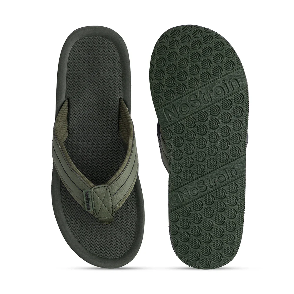 NoStrain Men’s Triple Density Platform Slippers with Soft Engraved Insole, Anti-Skid Sole, Strong Mid-Sole & Sturdy Outsole - PS11 - Image 5