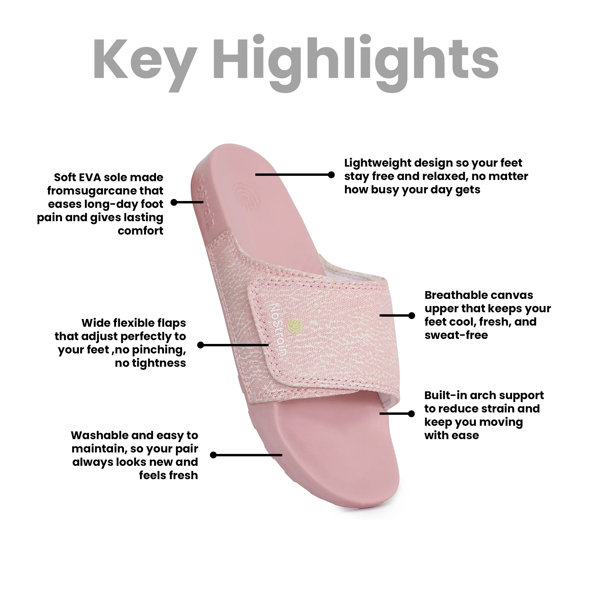 Canvas Sugar Sliders Wave Print - Pastel Pink Women (Geva 24) - Image 11