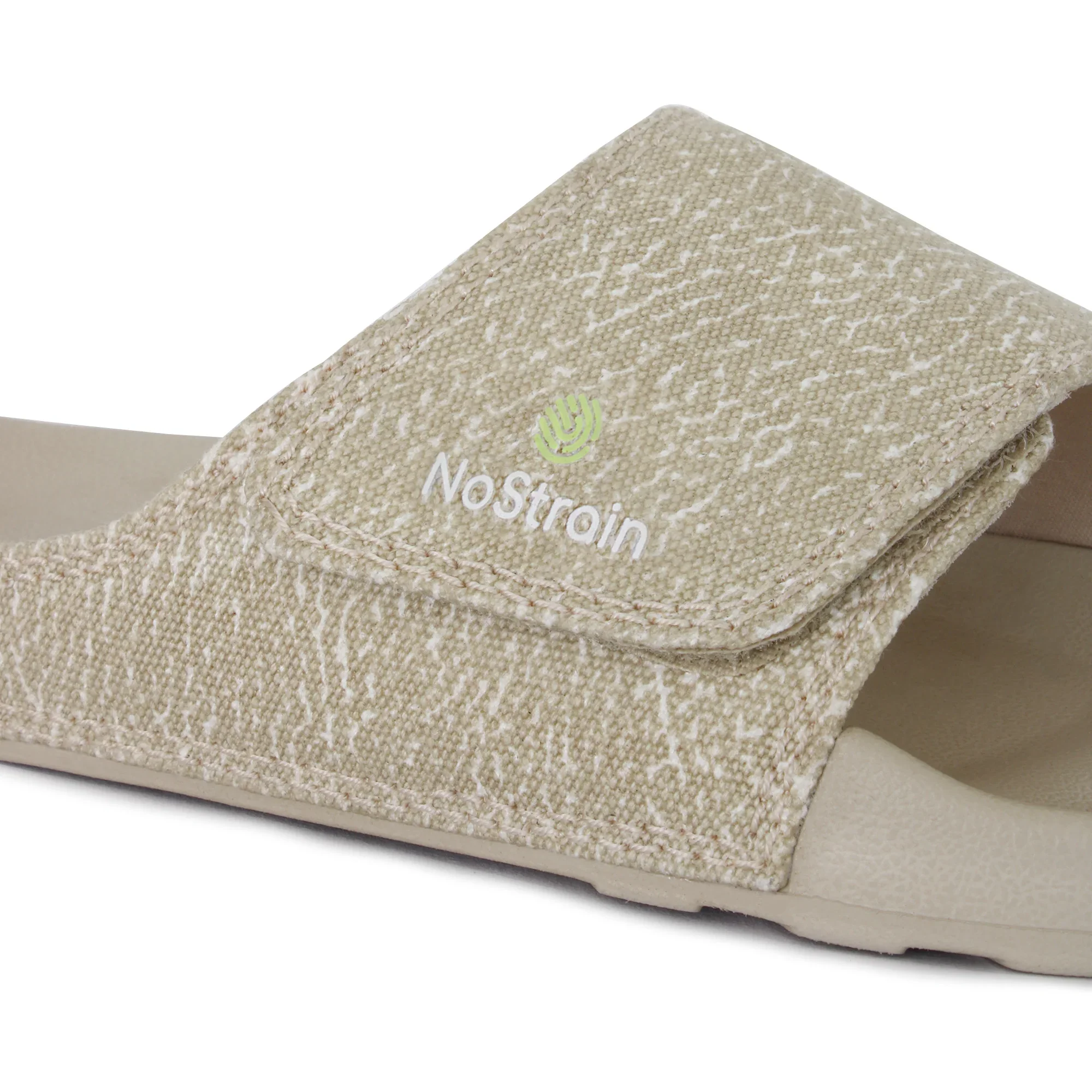 Canvas Sugar Sliders Wave Print - Sandy Beige Sliders for Women (Geva 22) - Image 4