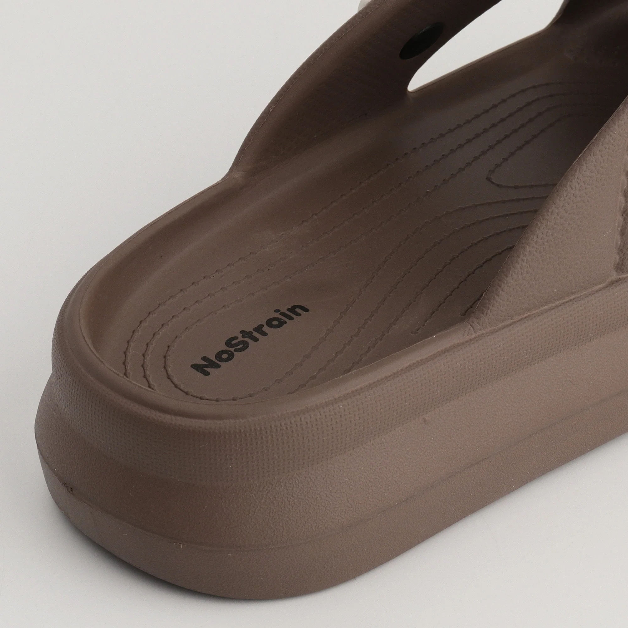 Women's Waterproof & Summer Cross Strap Slippers | Non-Slip EVA Slip-On Slippers (Brown) - MS-17 - Image 5