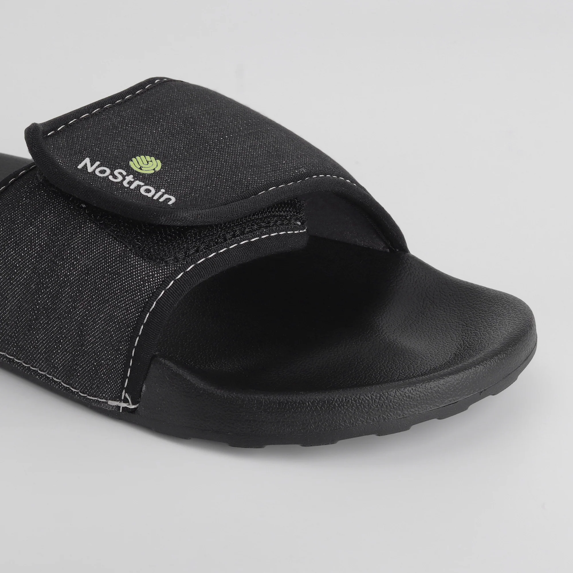 Slides for Women - Denim Slate Grey Women's Sliders (Geva 25) - Image 5