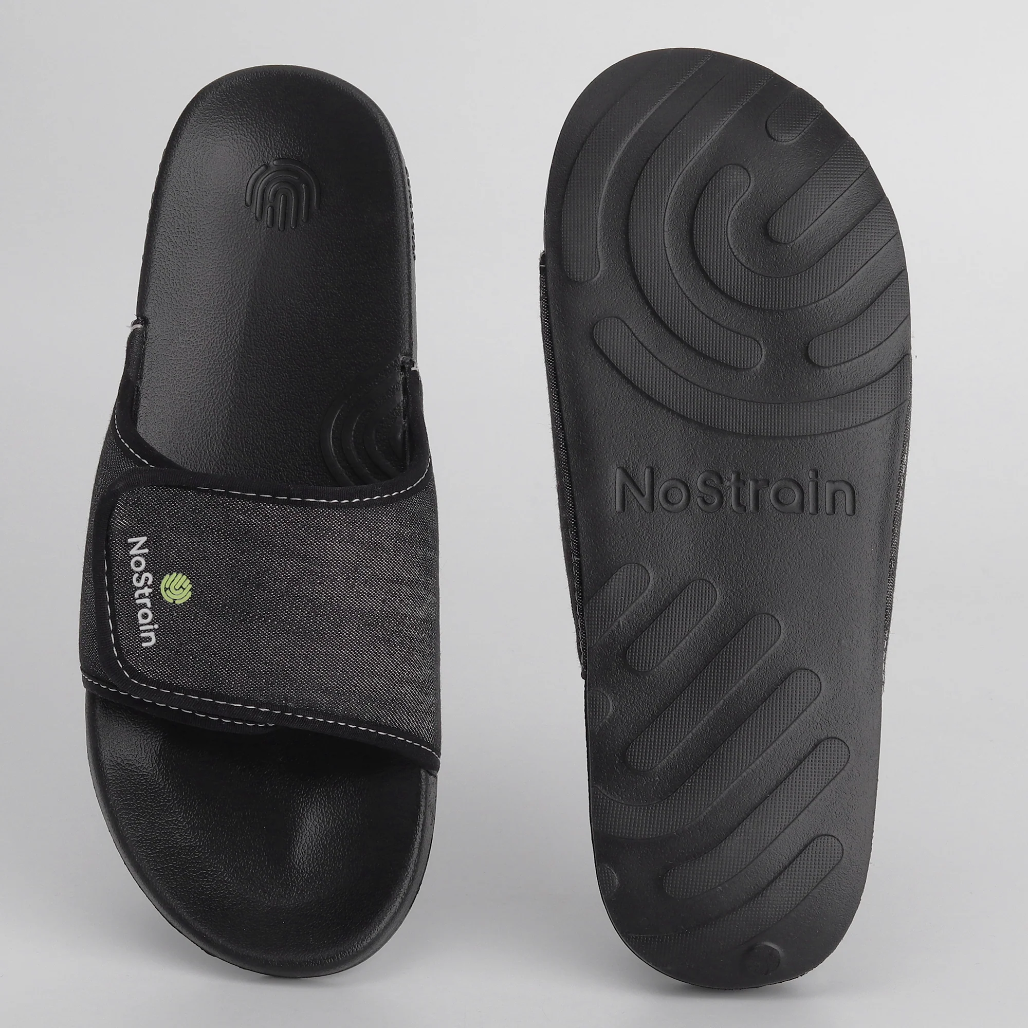 Slides for Women - Denim Slate Grey Women's Sliders (Geva 25) - Image 9