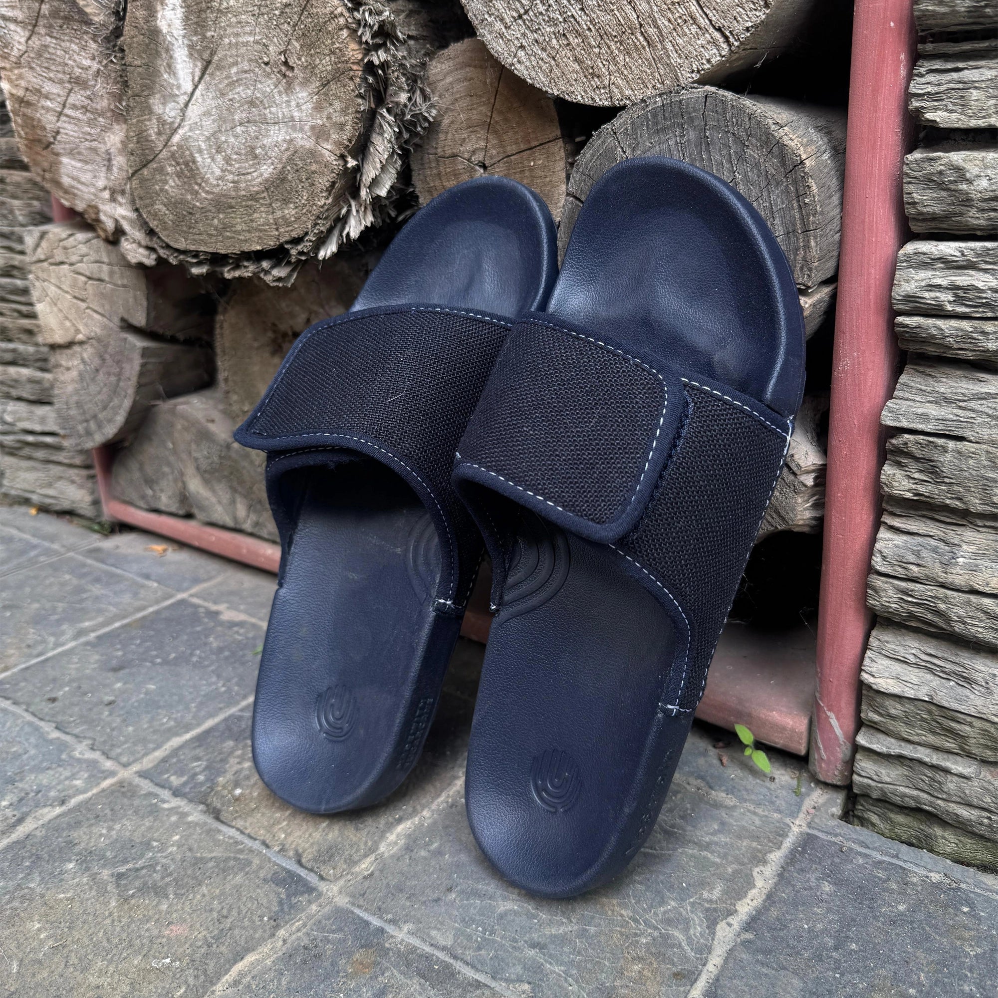 Linen Sugar Sliders - Dark Navy Women (Geva 20) - Image 3