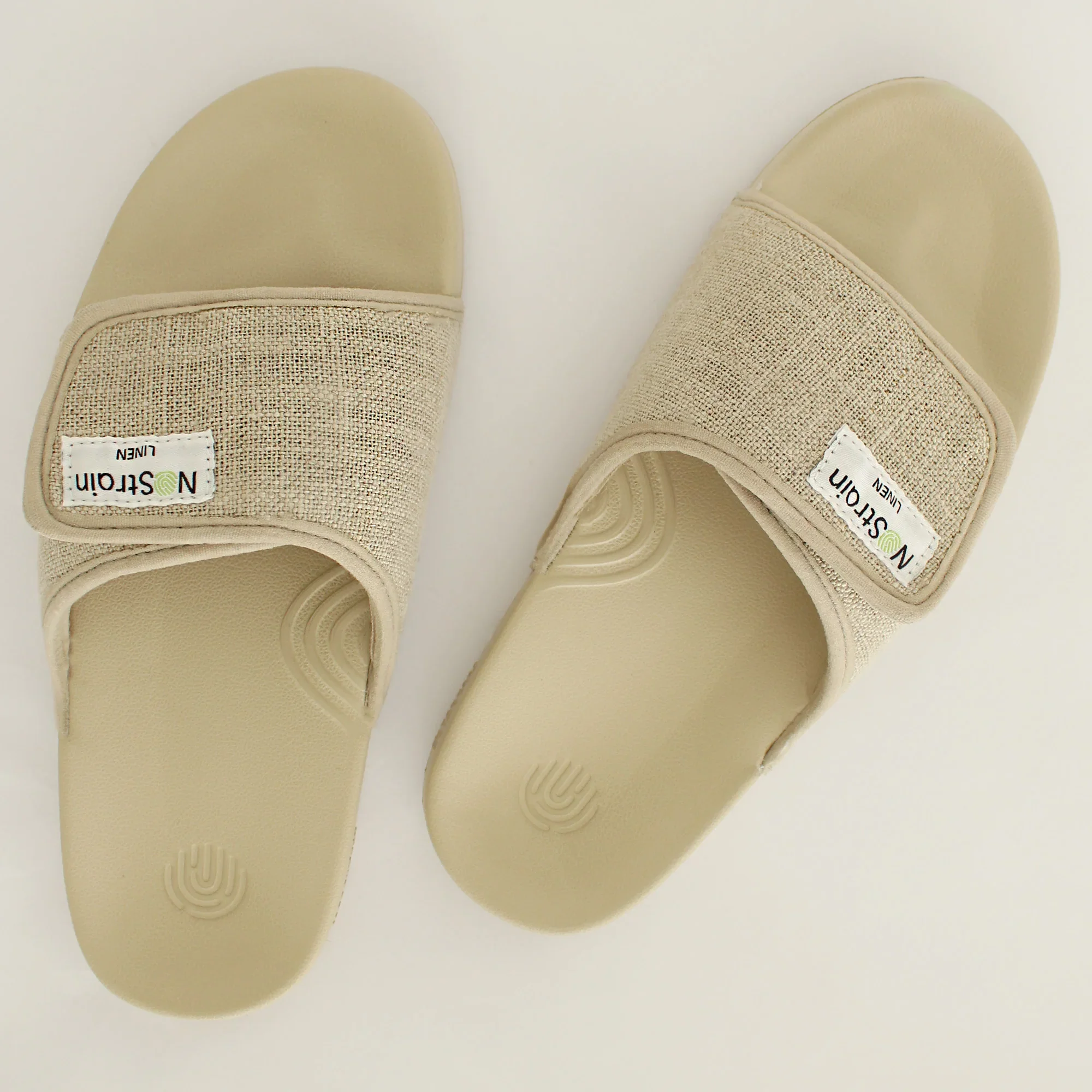 Linen Sugar Sliders - Sandy Beige Women's Sliders (Geva 17) - Image 5