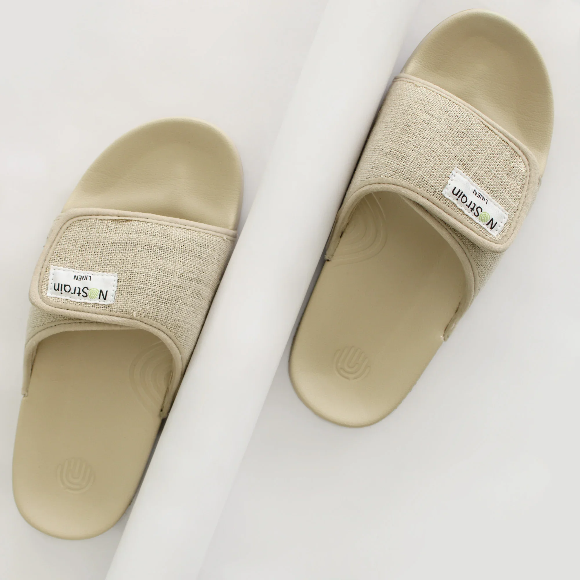 Linen Sugar Sliders - Sandy Beige Women's Sliders (Geva 17) - Image 6