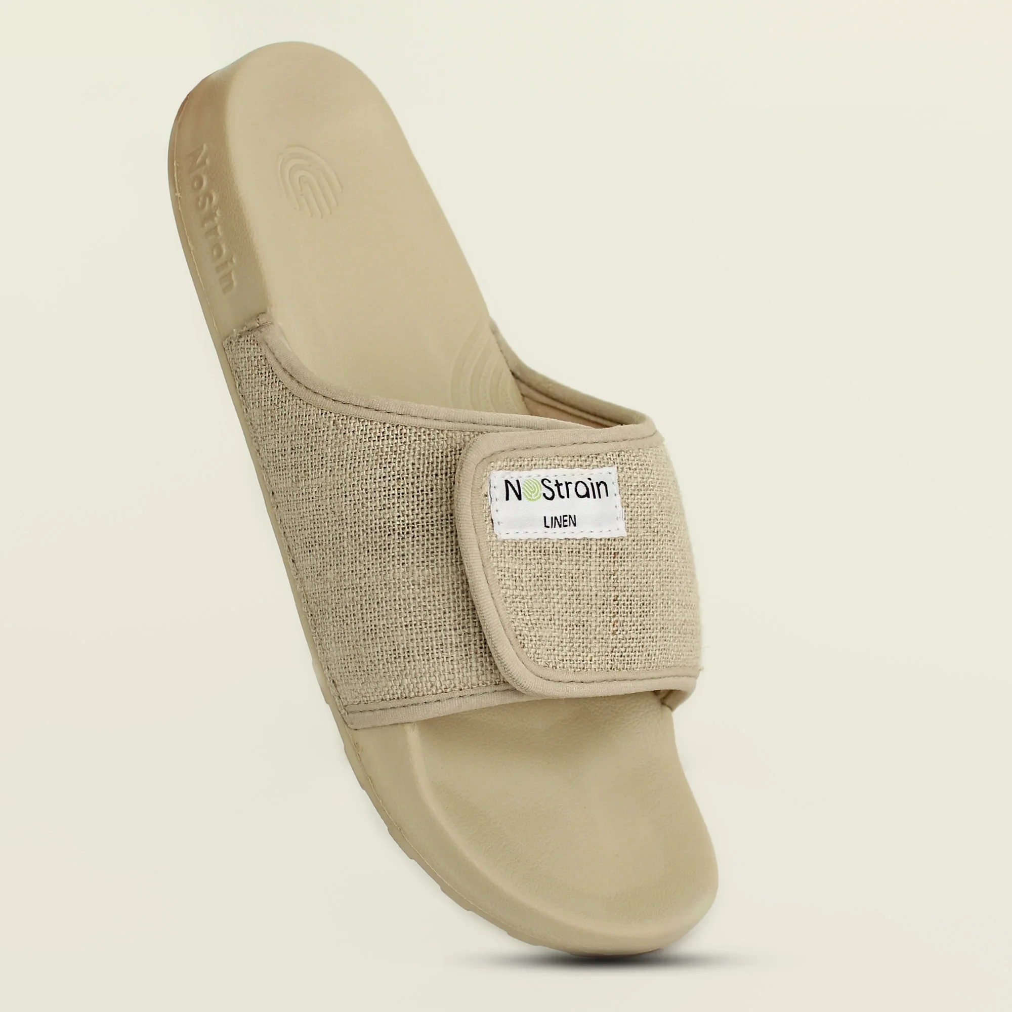 Linen Sugar Sliders - Sandy Beige Women's Sliders (Geva 17) - Image 7