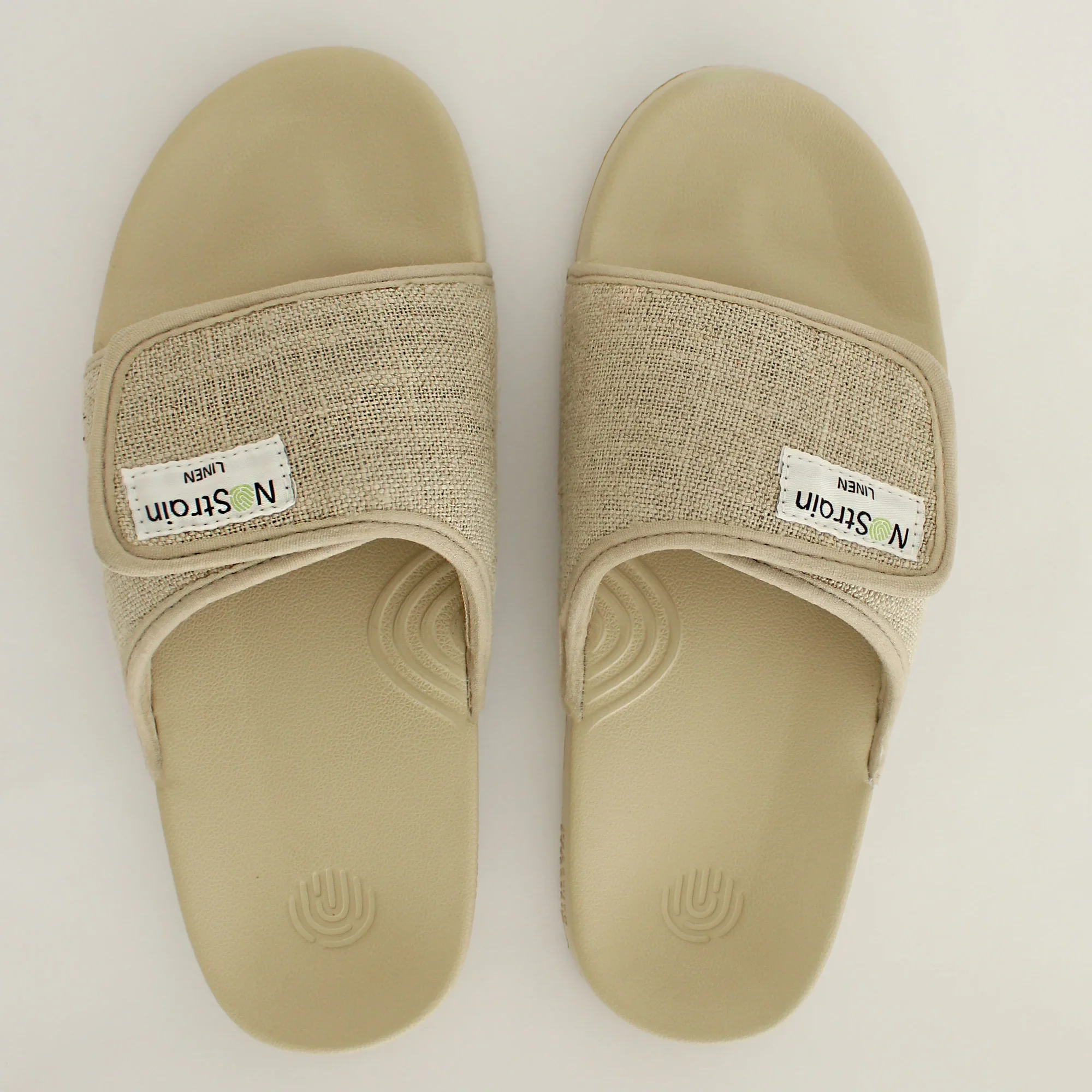 Linen Sugar Sliders - Sandy Beige Women's Sliders (Geva 17) - Image 8