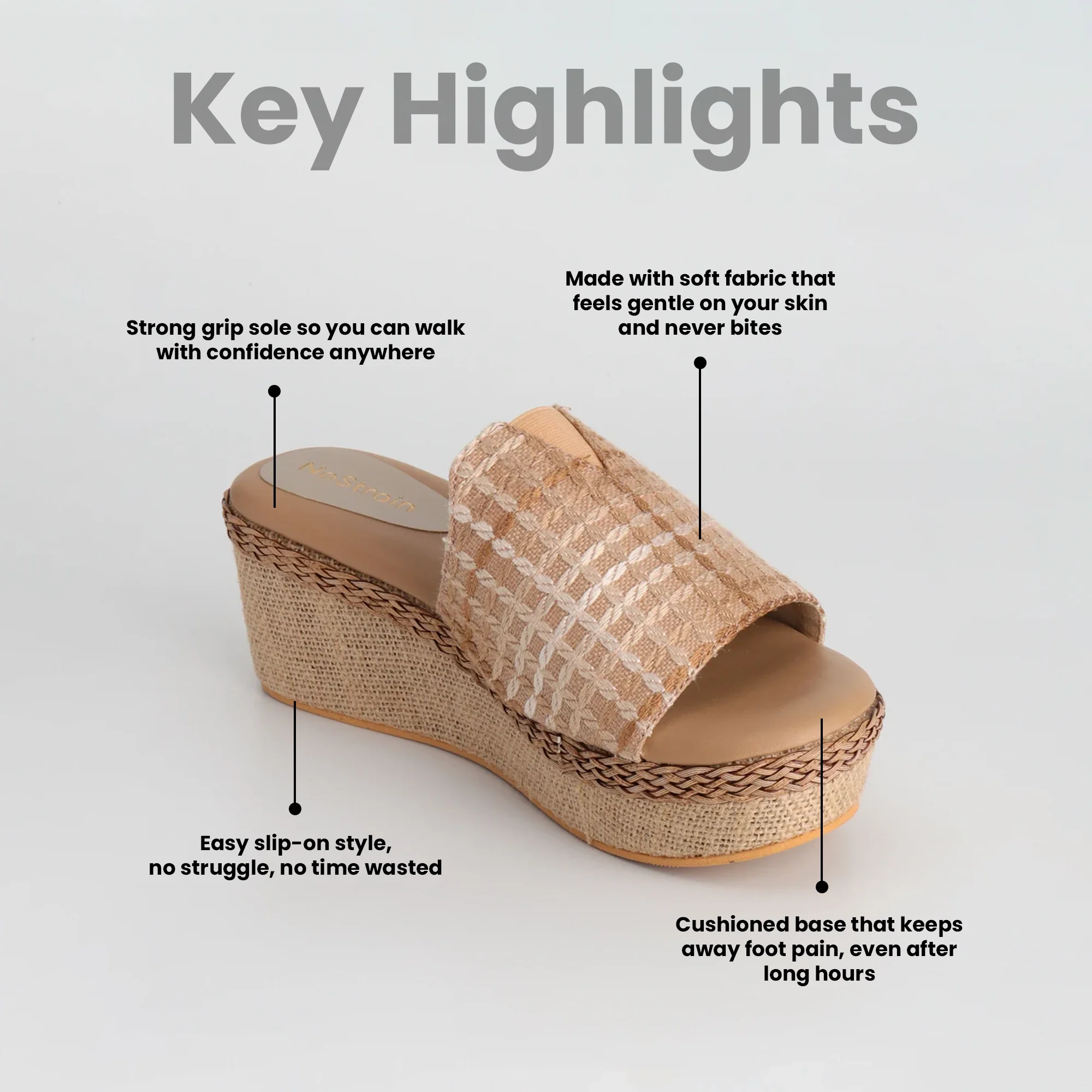 Luxury Brown Wedges Sandals – Comfort & Style, Every Step of the Way (BN3) - Image 10