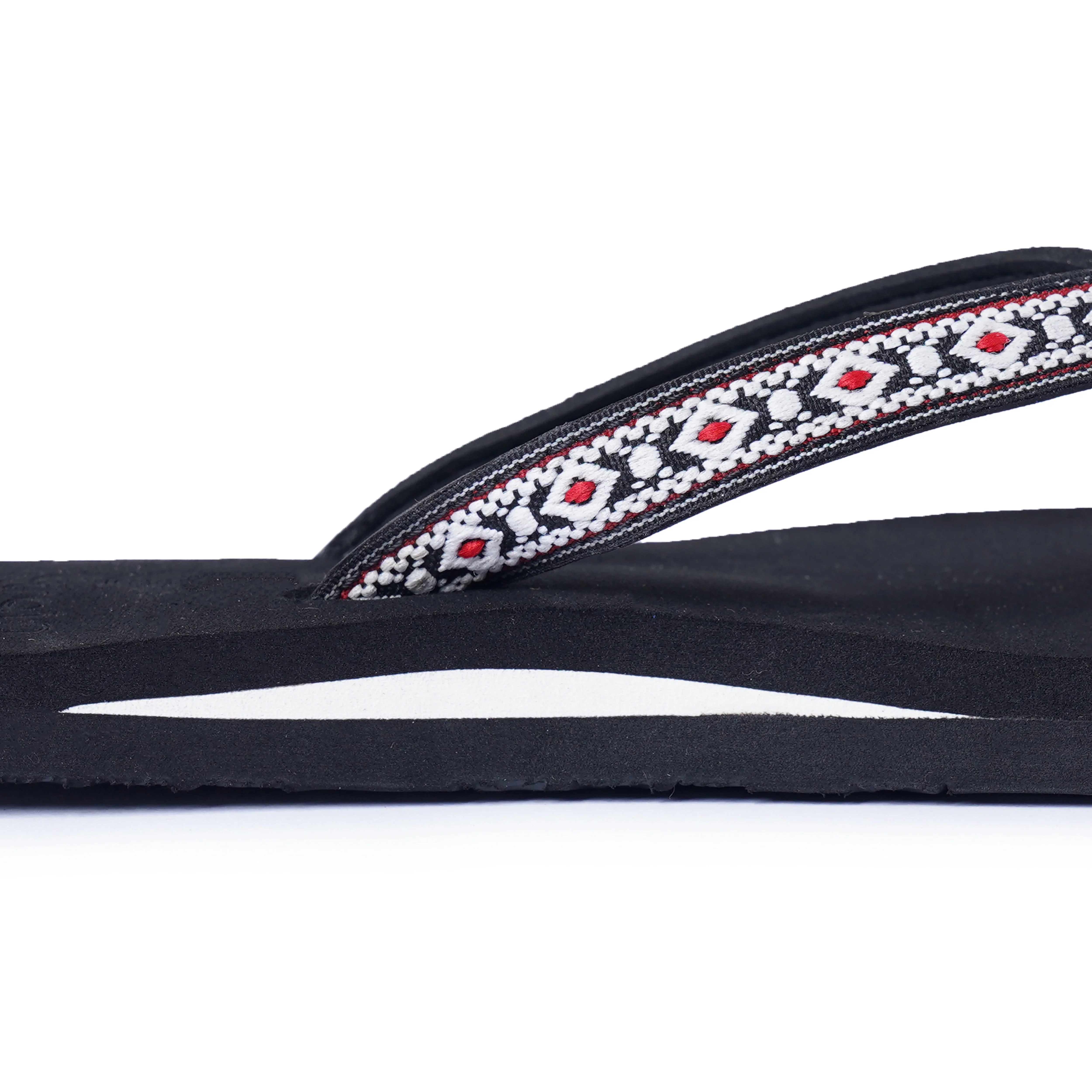 Women’s Black African Design Arch Slippers – AS15 - Image 3