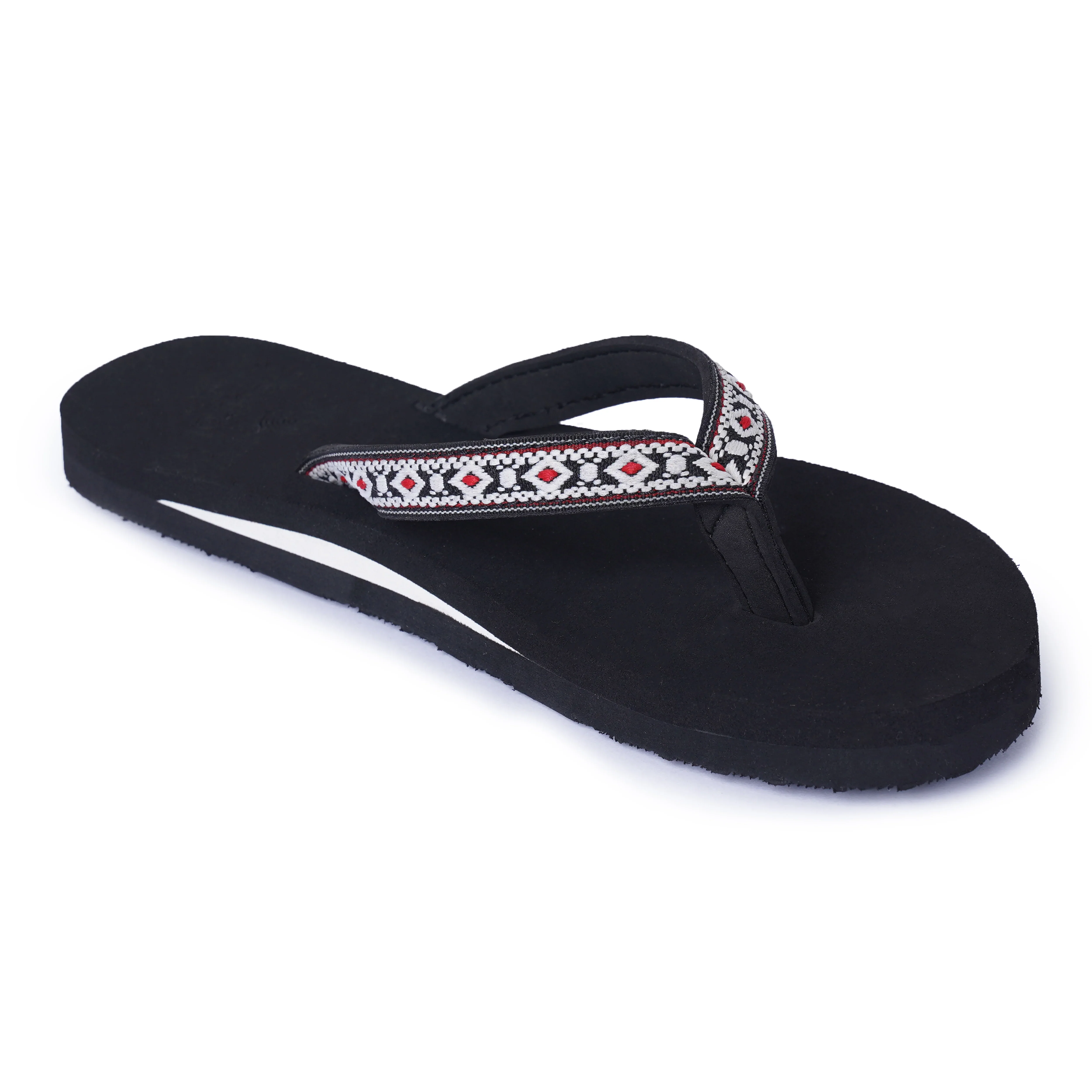 Women’s Black African Design Arch Slippers – AS15 - Image 4
