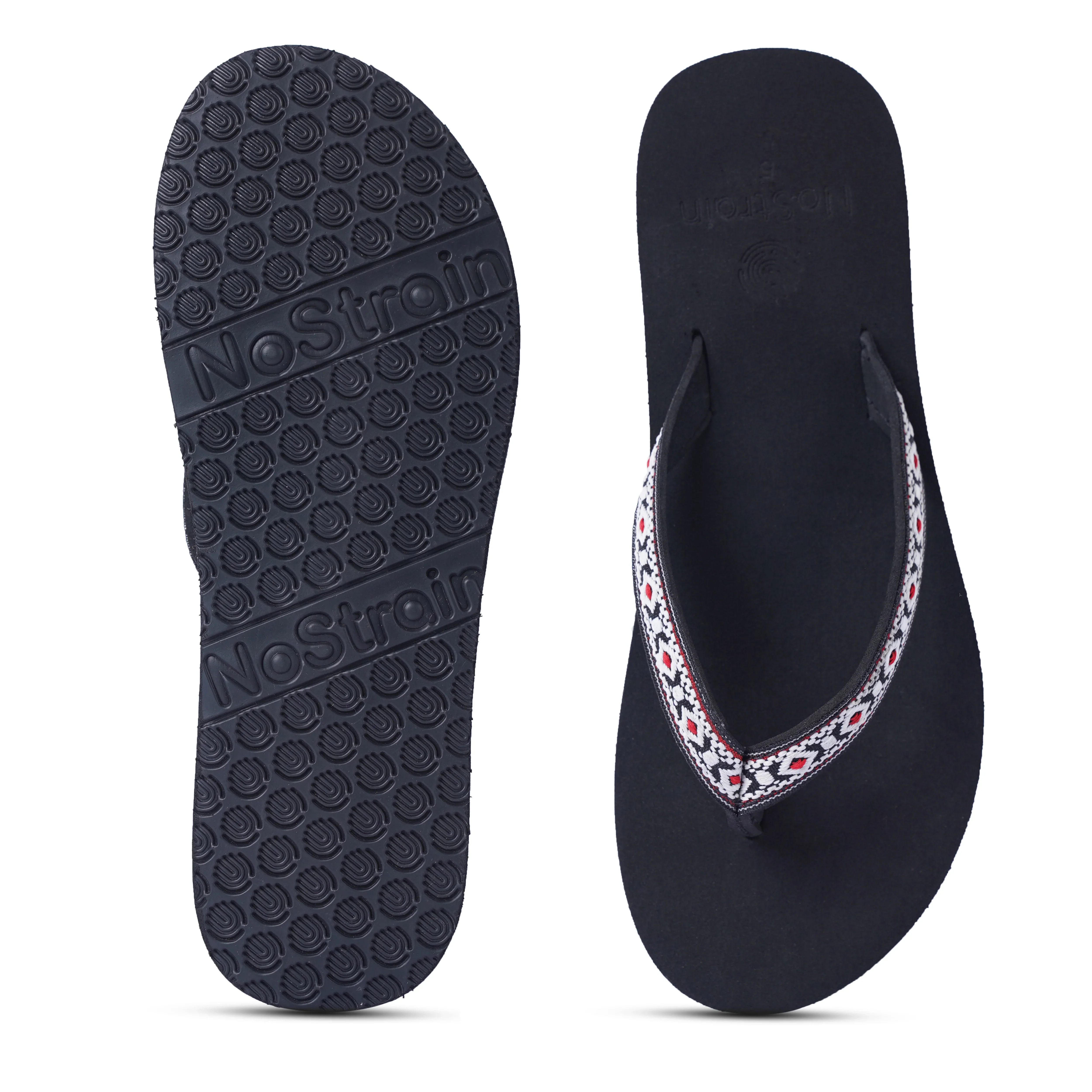 Women’s Black African Design Arch Slippers – AS15 - Image 5
