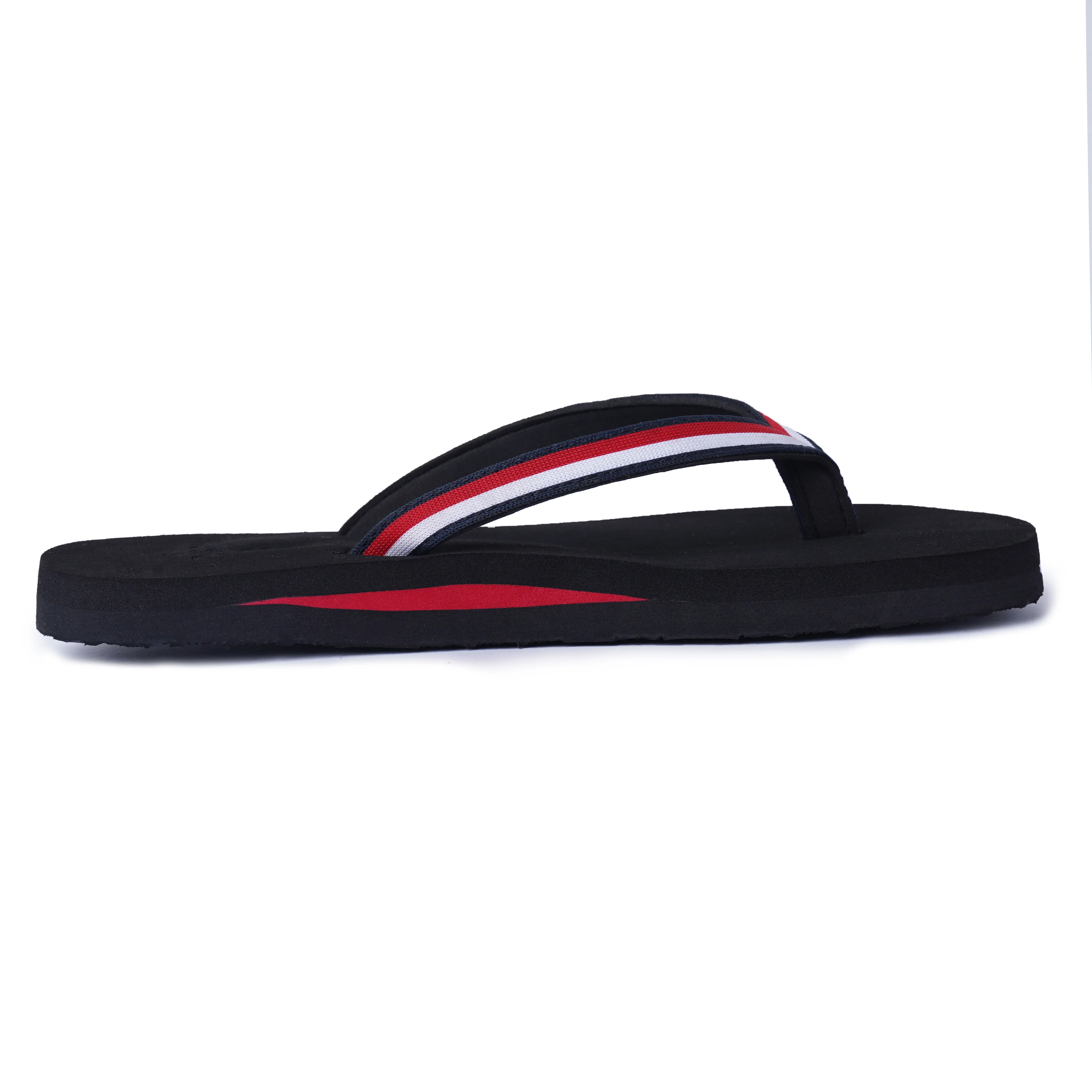 Women’s Black & Red Stripe Jacquard Arch Slippers – AS19 - Image 4