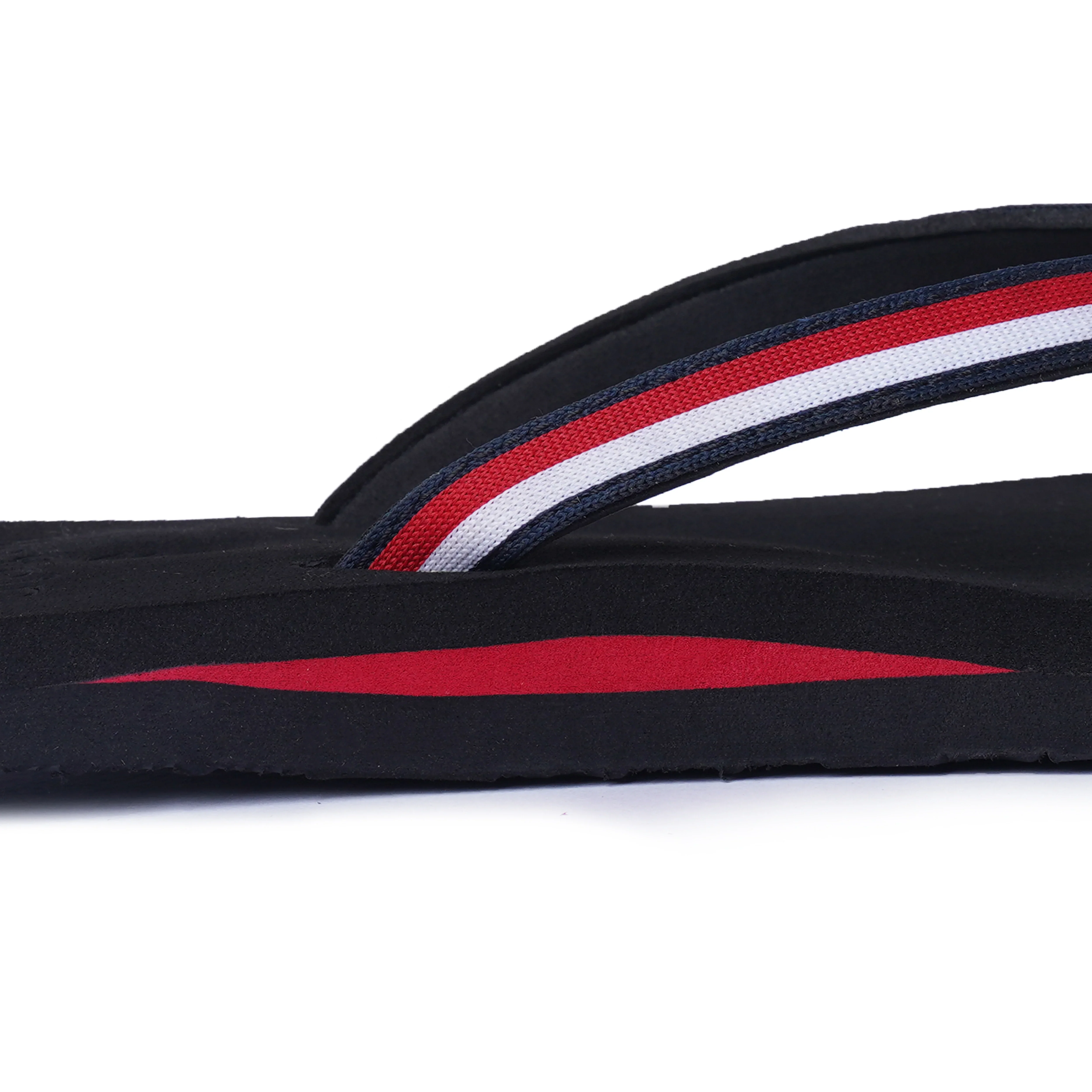 Women’s Black & Red Stripe Jacquard Arch Slippers – AS19 - Image 5