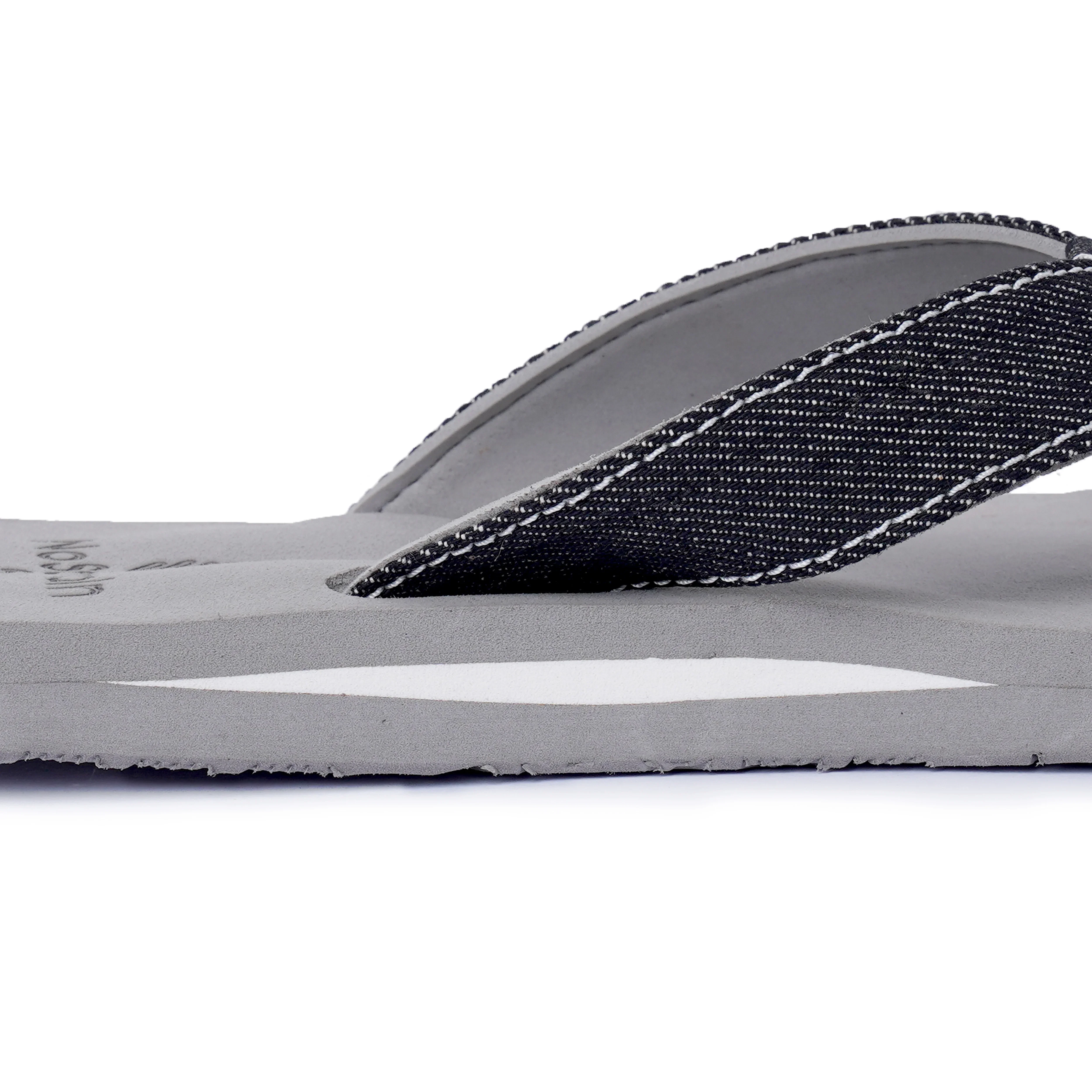 Women's Arch Grey and Denim Black Slippers – AS10 - Image 4