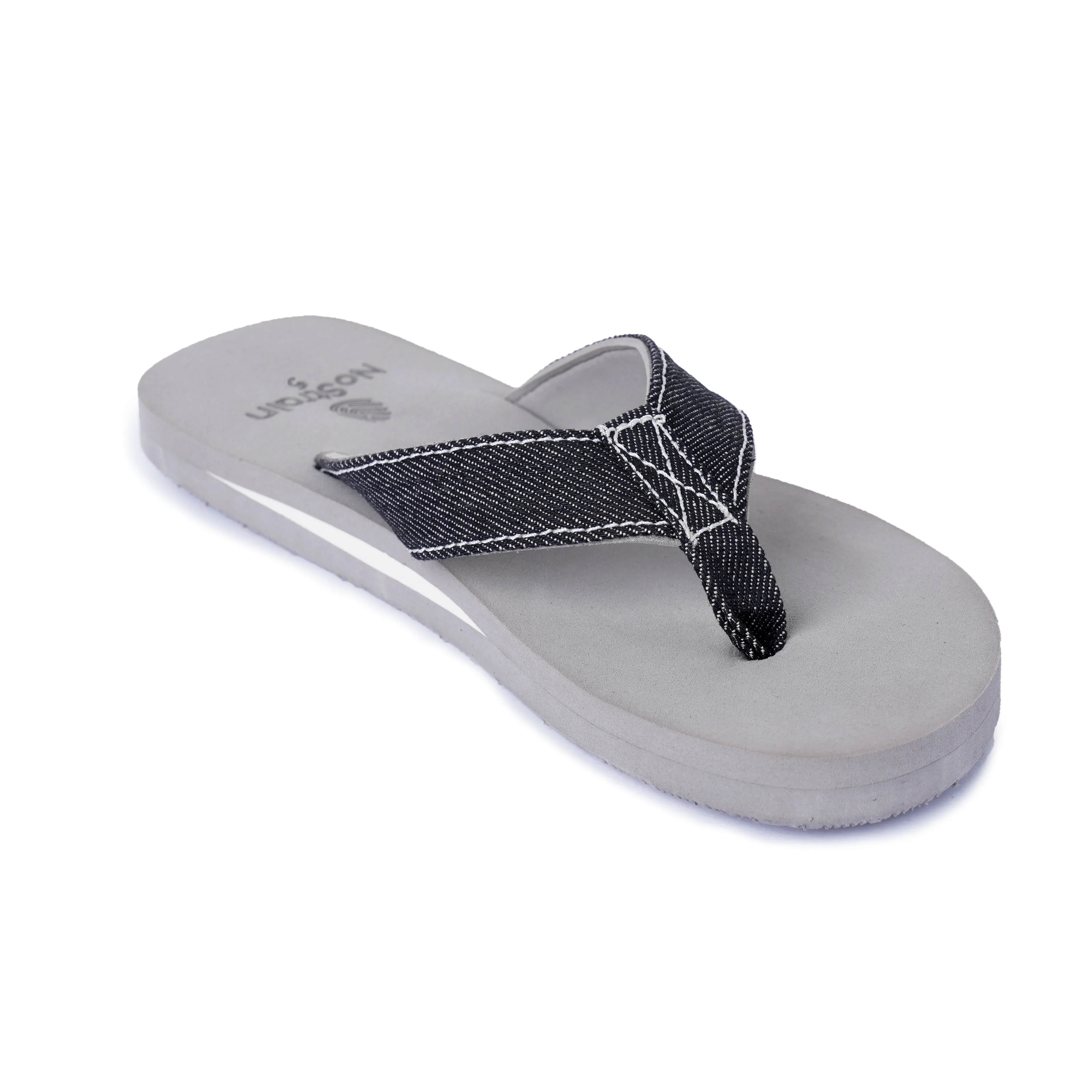 Women's Arch Grey and Denim Black Slippers – AS10 - Image 5