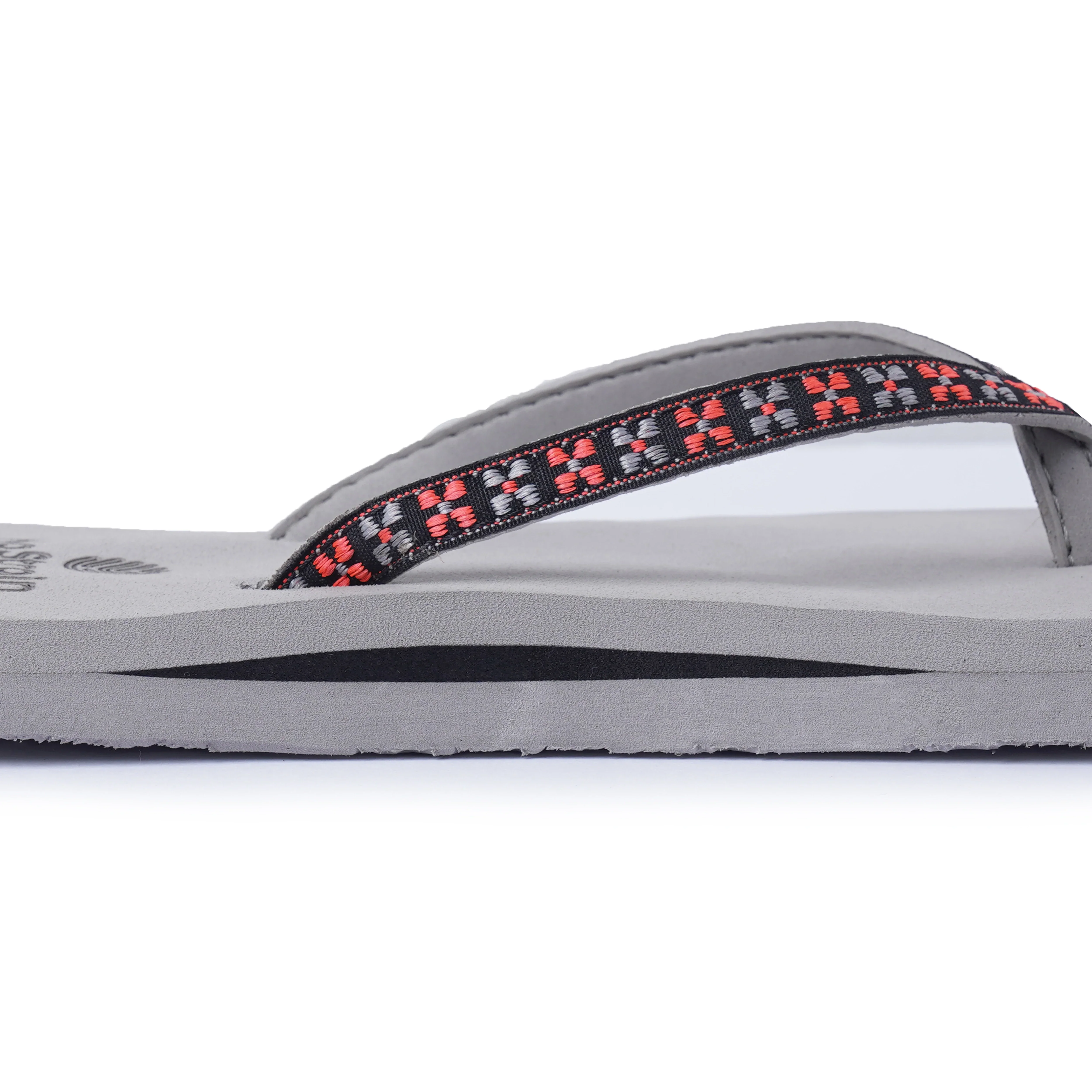 Women’s Grey & Peach Ludo Design Arch Slippers – AS18 - Image 4