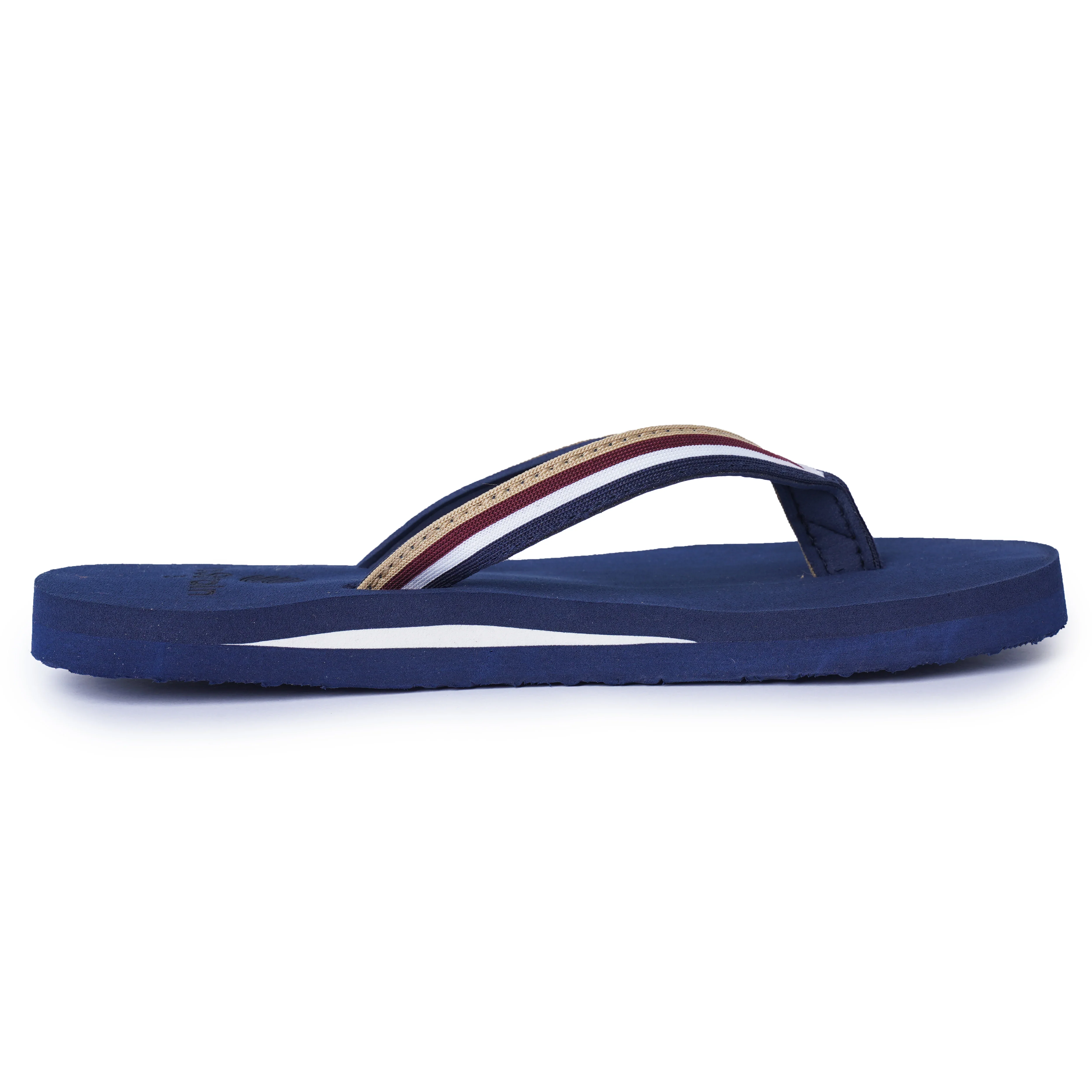Women’s Navy Multi-Color Stripe Jacquard Arch Slippers – AS20 - Image 5
